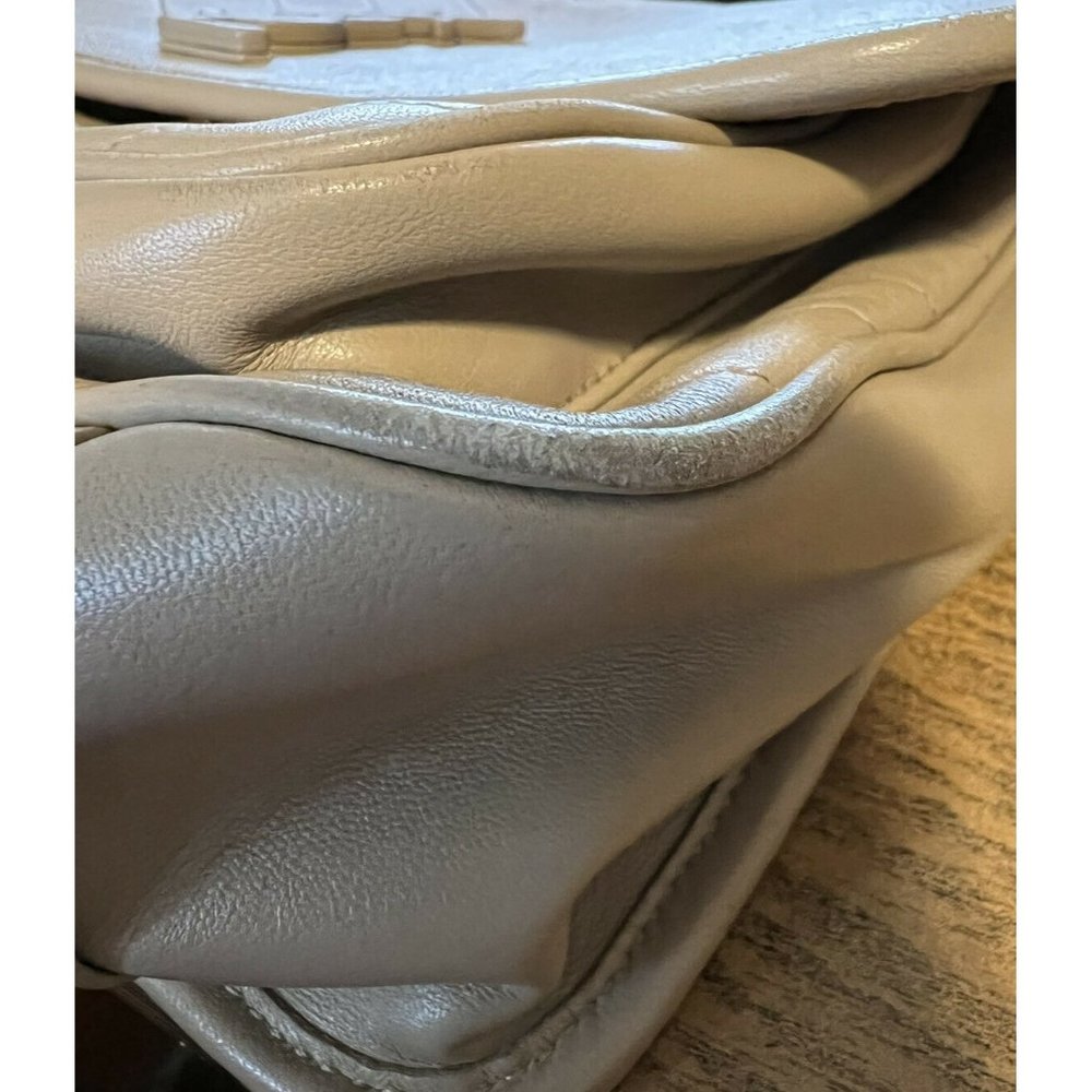 YSL Saint Laurent Niki Medium Bag Sac MNG Calfskin Shoulder Bag Purse Dark Beige - Picture 10 of 10
